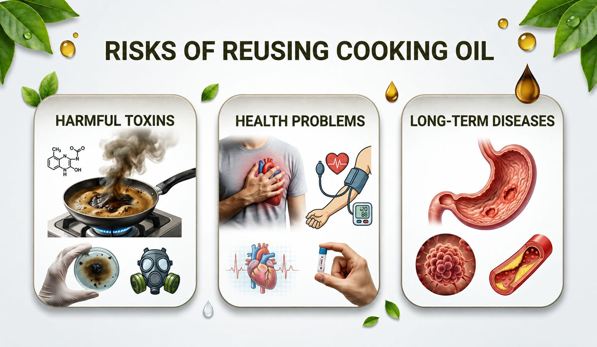 Risks of Reusing Cooking Oil